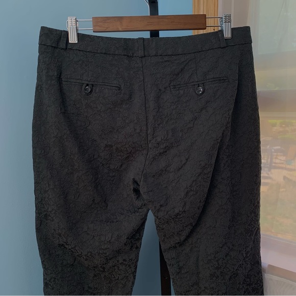 Banana Republic Avery Black Jacquard Pants - Picture 7 of 7